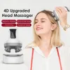 Apparaten voor gezichtsverzorging 4D magnetische oplaadbare hoofdmassager Kneden Draadloos Elektrische hoofdhuidmassage Waterdicht Haargroei bevorderen Verlies voorkomen 231115