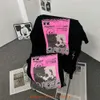 디자이너 패션 의류 남성 티 TSHIRT TRAVI SCOTTS Cactus Jack X Fragment Co Br Ed 편지 인쇄 남성 여성 짧은 슬리브 티셔츠