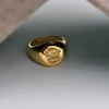 Rings de cluster Kingsman Ring the Secret Service Custom Signet For Men Women Cosplay S925 Sliver Color Brass Gold Free Grave