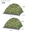 Tentes et abris Tente de camping pour 1 à 4 personnes couche de chant sac à main de camouflage extérieur portable pour la randonnée voyage sac à dos léger Q231117