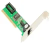 Freeshipping 100pcs High Speed 10/100 Mbps NIC RJ45 RTL8139D LAN Network PCI Card Adapter For PC Laptop Computer Wuawu