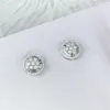 Stud Charm 14K Gold Lab Diamond Stud Earring Real 925 Sterling Silver Jewelry Engagement Wedding Earrings for Women Bridal Party Gift 231115