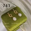 Stud Earrings Fashion Pearl Dangle For Women Classic Elegant Imitation Crystal Long Tassel Exquisite Drop Earring Wedding Jewelry