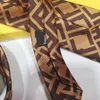 Męskie więzi moda krawata na szyję list drukowane luksusowe projektanci Business Busines