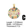 Ciondoli Alla moda Grande Arcobaleno Cristallo Cuore Collana Ciondolo Rame Placcato Oro Cz Aquila Medaglia Creazione di gioielli Forniture Pdtb155 Drop Delive Dhdek