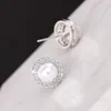 Studörhängen Huitan 2023 Imitation Pearl For Women Simple and Elegant Design Engagement Wedding Fashion Jewelry
