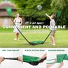 Balls Portable Badminton Net Set Rackets LED Lightnin Shuttlecocks Combo for Family Kids Easy Setup Picnic Games 231115