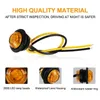 NOVO 4X LED LATERLER LUZES DE CARRO CURCHERS CARRIMENTOS DE CARAVANACIMENTO LIMENTO DE LIMPENTAÇÃO LED LED LEDRY âmbar AMARELO AMARELO BRANCO 12V 24V