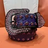 Cowboy boy Bb ceinture ceinture hommes femmes ceinture avec gros diamant bling plusieurs couleurs ceintures comme cadeau