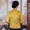 Этническая одежда традиционные китайские женщины плюс топы размера 2023 весенние хлопковые смеси принты сплайсинг с длинным рукавом костюми