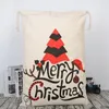 Leinwand Weihnachten Santas Tasche Dekoration Säcke Kordelzug Süßigkeiten Taschen Claus Geschenk Für Santa Große Festival Weihnachten Wokow