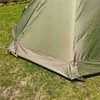 Tält och skyddsrum 400 Winter Ultralight Outdoor Camping Teepee 210T Plaid Pyramid Tält med Snow Kirt Stora Rodss tält Backpacking Tent Tents Q231117