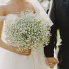 Dekorative Blumen, 50 Stück, künstliche Babys atmen, gefälschte Gypsophila-Pflanzen für Hochzeit, Zuhause, Party, Dekoration