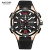 Montres-bracelets Top MEGIR Mode Hommes Montres Casual Sports Quartz Étanche Mesh Acier Chronographe