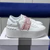 New Style Designers Sneaker Band With Studs Shoes White Platform Spike Trainer Thick Bottom Spikes Woman Shoe Chunky Casual Tennis