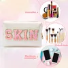 Kosmetiktaschen Hüllen Reiseutensilien Frauen SKIN Patches Preppy Kosmetik Aufbewahrungstasche Make-up Pinsel Organizer Reißverschlusstaschen Outdoor Multifunktion 231115