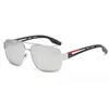 Fashion Rimless Sunglasses Brand Design MetalSunglasses Man Driving Hiking Eyewear Gun Frame Grey Lenses Drop Shipping #60113