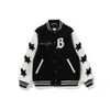 chaqueta universitaria chaquetas de diseñador rompevientos vintage suelto largo béisbol hip hop harajuku carta bordado streetwear abrigos unisex J31J J31J