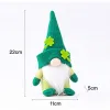 Plush Elf Decorations Green Hat Doll Faceless Elderly Irish Festival Lucky Clover Hanging Ornament Decorations CPA4456 1115