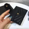 Portafogli di lusso per donna Porta carte di design Borsa tascabile Portafoglio da uomo Lettere dorate Borsa in pelle solida Portamonete Porta carte