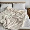 Coperte In Pelliccia Di Coniglio Sintetica Di Alta Qualità Autunno Inverno Coperta Calda Addensare Peluche Divano Per Letti Calore Di Fascia Alta Goccia Consegna A Casa Dhewi