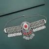 Chokers Ethnic Statement Collar Necklace for Women Choker Bohemian Vintage Hollow Geometric Crystal Beads Coin Tassel Jewelry 231115