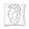 Kudde Abstract Minimalist Throw Case Home Decor Square One Empathy Heart Artistic Cover 45x45 Pillowcover för soffa