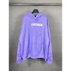 Tasarımcı Hoodie Balencigs Moda Hoodies Hoody Mens Sweaters Yüksek Kalite Paris Edition 23SS Yeni Turtle Crack Baskı Sanat Gözyaşı Deliği Please İki Parçalı Kapüşonlu A