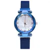 Orologi da polso da donna di fascia alta Orologio da donna elegante Rete vibrante Maglia rossa con quarzo alla moda di tendenza Relogio Feminino