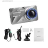 Auto DVRs Auto DVR Video Recorder Dash Kamera 1080P Rückansicht Dual Objektiv Full HD G Sensor Tragbare Zyklus aufnahme Dash Cam Dashcam dvr Q231115