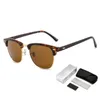 Clubmasters Vintage Semi-Rimless Rays Brand Designer Sunglasses Dames/Men Ban Classic Retro Oculos de Sol Gafas UV400 3016G X1SZ