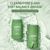 Make Up Makeup Skin Care ansiktsmasker grönt te rengöring solid aubergine djup ansiktsmask
