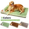 chennels pens Tapis de chien chaud d'hiver canapé de luxe pour petits chiens moyens lit à carreaux pour chats chiens peluches dormir amovible lavable lits pour animaux de compagnie tapis pour animaux de compagnie 231114