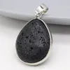 Collane con ciondolo Pietra naturale Roccia vulcanica Cuore di pesca Goccia ovale Artigianato fatto a mano Collana fai-da-te Orecchini Accessori per gioielli Creazione di regali