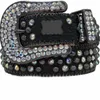 Creative Rhinestone Designer Belt Woman Designer Belt lyxig överdimensionerad stift spänne midjeband dam mode hip hop distinkt bb läderbälte mjuk pj003 e4