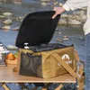 ダッフェルバッグキャンプ機器収納バッグオックスフォード布ピクニック調理器具調理器具キットオーガナイザー大容量バーベキュー旅行用の複数のポケット