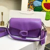 Borsa a tracolla hobo da donna, borsa a tracolla baguette in pelle, con spalla a specchio, qualità quadrata, sconto del 70% nel negozio all'ingrosso