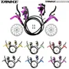 Bike Brakes TANKE MTB Hydraulic Disc Brake Set 160mm Rotors Oil Calliper Plate Front Rear Mountain Bicycle Clamp 22.2mm Handle A Pillar 231115