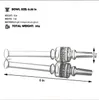 ACOOK Pfeifen Rauchen 6 Zoll Nektarsammler dickes Glas Filterspitzen Rohr Pyrex Ölbrenner Pfeife Tabakstrohpfeifen