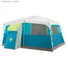 Tält och skydd Coman 8-person Tenaya Lake Fast Pitch Cabin Camping Tält med Closet Light Blue Q231117