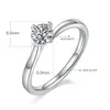 Bagues pour femmes bague de desiner bague en diamant bague d'amour bagues de fiançailles bague bijoux de créateur bijoux bijoux bagues bague en argent sterling moissanite M02D