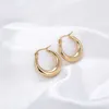 Boucles d'oreilles FYSARA Style 2023 en gros lisse exquis grand cercle cerceau pour femmes fille fête de mariage bijoux en acier inoxydable