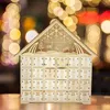 Aufbewahrungshalter, Gestelle, Holz, Weihnachten, Adventskalender, Haus, LED-Leuchten, 24-Tage-Countdown, Organisation, Figuren, Zimmer, Heimdekoration, 2024 s y231114