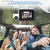 Carro dvr Dashcam 4K GPS Wifi 24h Monitor de estacionamento Dash Cam para carro Câmera dupla frontal e traseira Visão noturna DVRs Kamera Registrador de vídeo Q231115