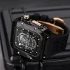 Uhrenarmbänder Transparent Mod Kit Kristallgehäuse für Uhr Ultra 2 49 mm Band für iWatch Serie 9 8 7 6 5 4 SE 45 mm 44 mm Silikonarmband 231115