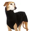 Hundkläder Greyhound Stora hundkläder Turtleneck Skjorta Whip Hound Stretch Fleece Vest Pet Pullover Coat för små medelstora stora hundar 231114