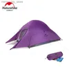 Tentes et abris Naturehike Cloud Up 1 2 Tente de camping ultralégère Tente imperméable double couche Tente de randonnée en plein air avec tapis gratuit Q231117