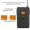 FreeShipping Fifine Sistema microfonico lavalier wireless UHF a 20 canali con trasmettitore bodypack Ricevitore microfono bavero per fotocamera/ph Gbvp