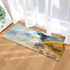 Carpets Tapis doux flanelle de la flanelle longue étage de salon de la porte de la porte de la porte de la cuisine