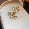 Stud Oorbellen Koreaanse Stijlvol Veelzijdig Gesimuleerde Parel T-vormig Voor Vrouwen Luxe Elegante Partij Sieraden Boucles D'oreilles